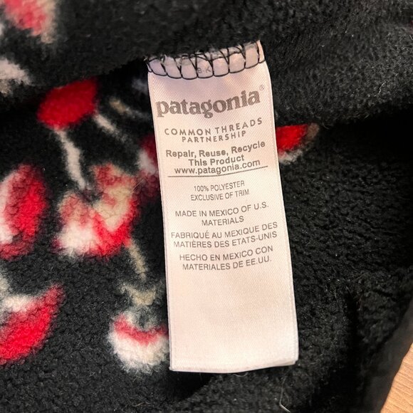 Rare Patagonia Black Mushroom Synchilla Fleece Jacket Vintage Sz S - Picture 11 of 12